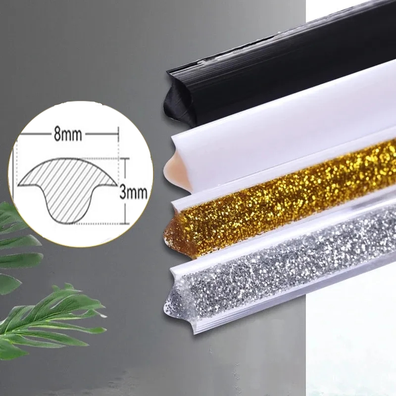 Ceramic Tile Blank - Self-กาวกระเบื้องเซรามิค Gap เทปห้องครัวห้องน้ํากันน้ําที่สวยงามตะเข็บเทป Wall ชั้น Gap