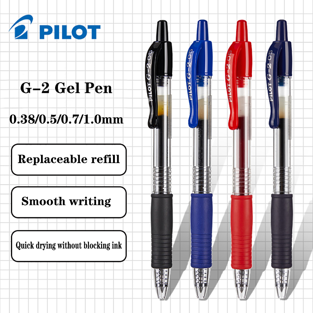 Pilot Pen G2 - 1 PC นักบินญี่ปุ่นเจลปากกา BL-G2 Quick แห้งหมึกเขียน