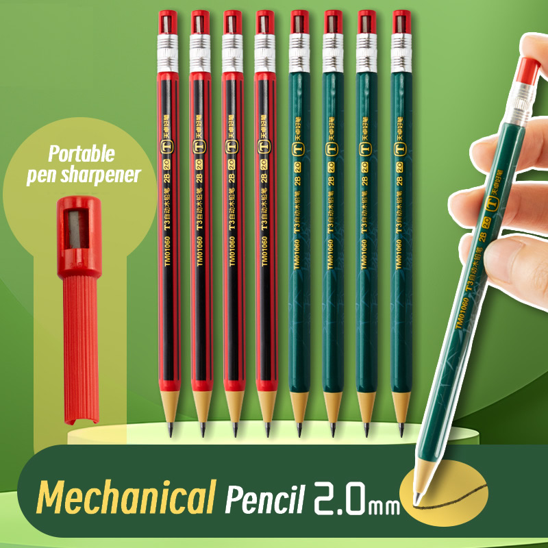 Staedtler Pencil Lumocolor - ชุดดินสอกด 2.0 มม. 2B ดินสออัตโนมัติสำหรับนักเรียน พร้อมกบเหลาดินสอ