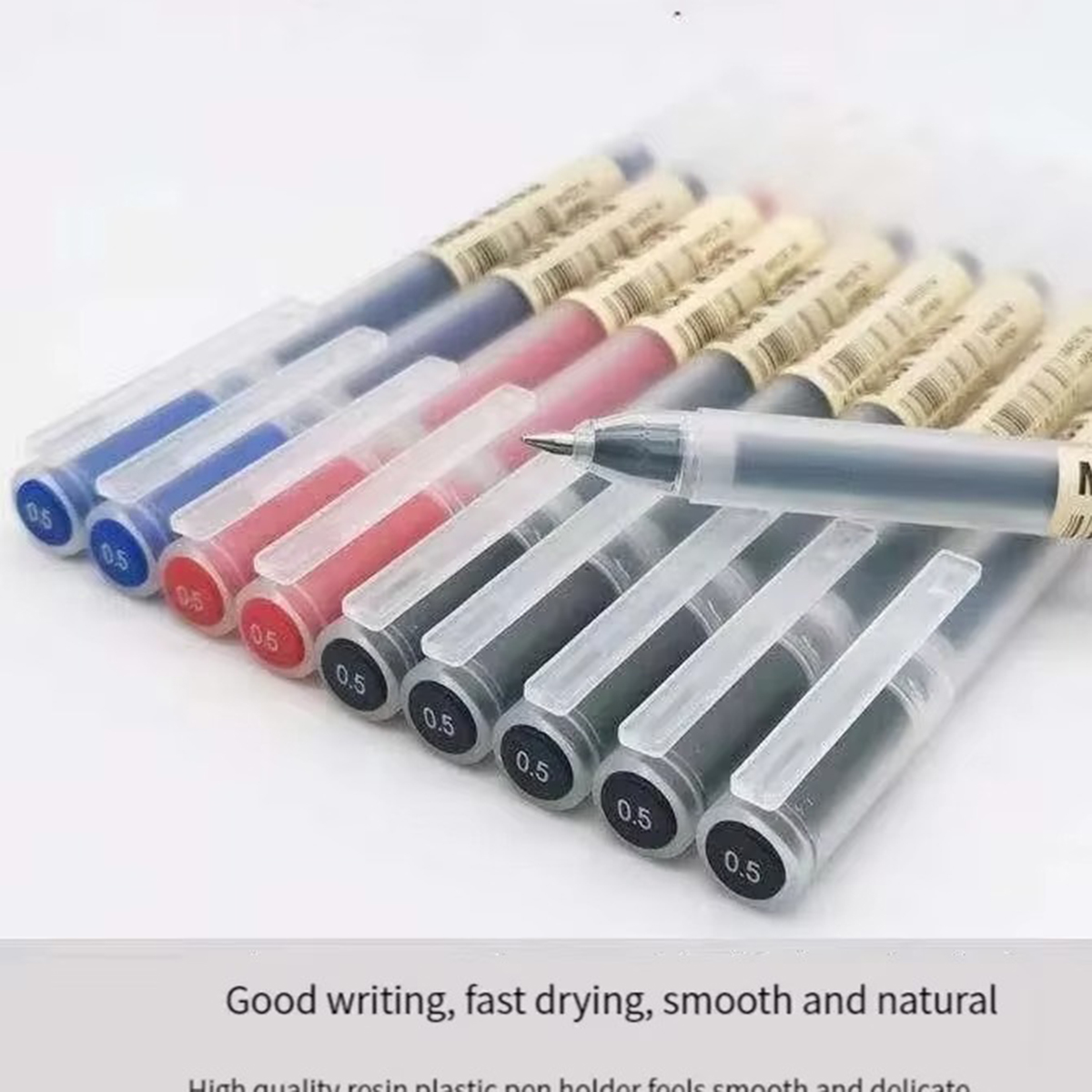 Muji Stationery Gel Pen - 3-6Pcs Kawaii ปากกาเจลสีดํา/สีแดง/สีฟ้า 0.5 มม.หมึก MUJIs