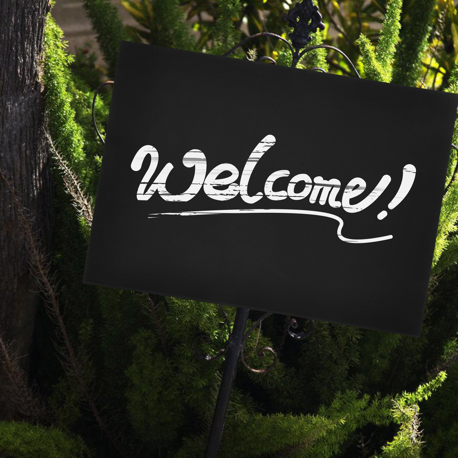 Yard Sign Blank - ป้ายป้ายสนามแบบเรียบสีดำด้าน 2 ชิ้น ทำจากพลาสติกลูกฟูก ทนต่อสภาพอากาศและรังสียูวี เหมาะสำหรับสวน