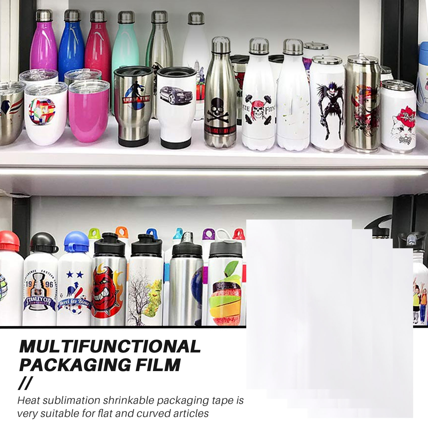 Sublimation Mug White - ปลอกหุ้มแบบหดสำหรับงานซับลิเมชั่นขนาด 94-8x12 นิ้ว, 60 ชิ้น ปลอกหุ้มแบบหดสำหรับงานซับลิเมชั่นสีขาวสำหรับแก้วน้ำ,