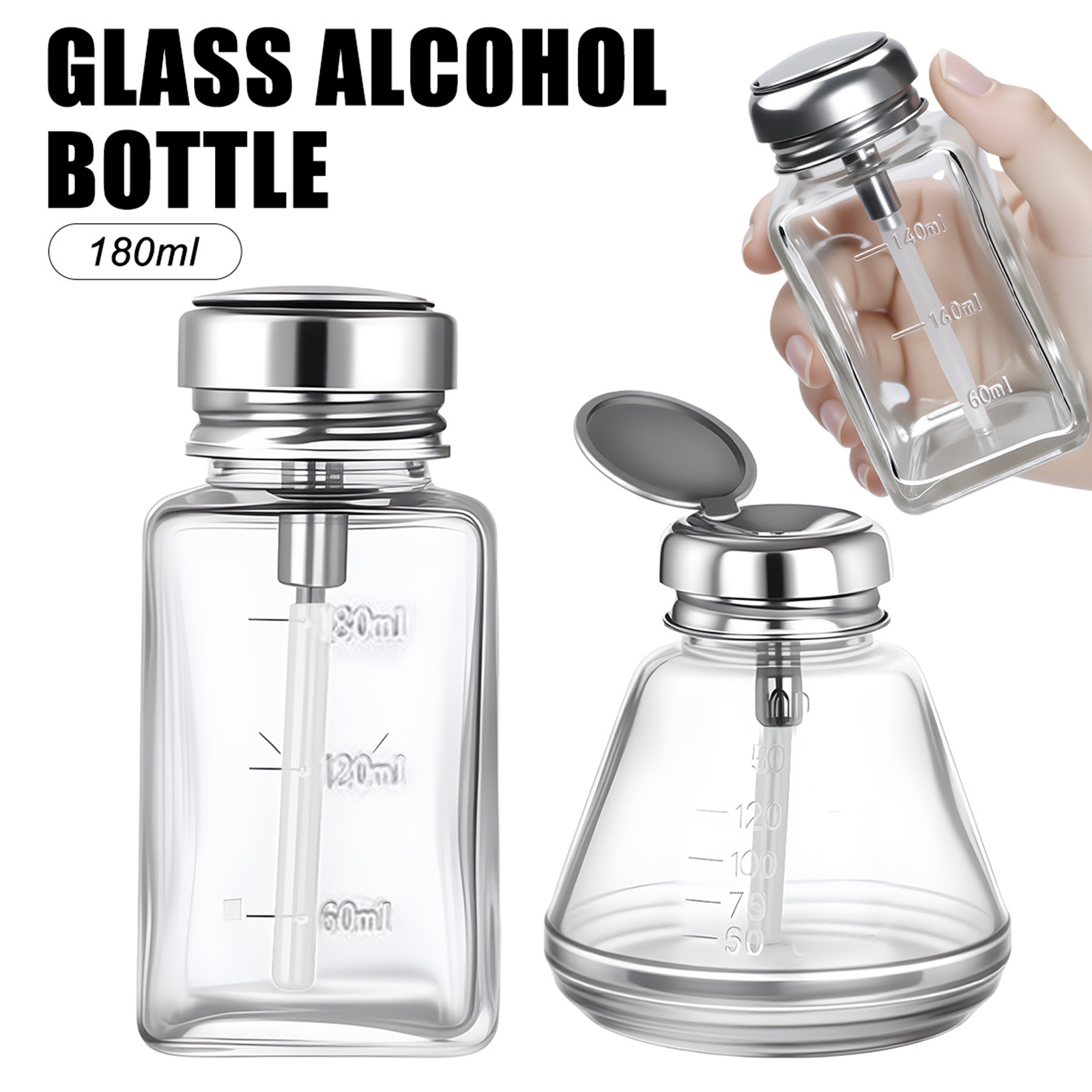 ขวดแก้วสำหรับยาทาเล็บ 180 มล.  - Water Bottle Blank บทวิจารณ์และราคา
