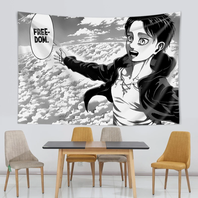 Eren Yeager Freedom มังงะโปสเต - Canvas Wrap Ready บทวิจารณ์และราคา