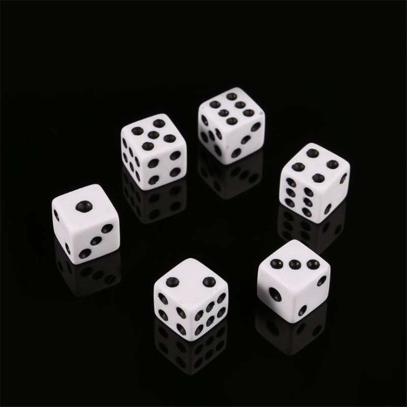 50ชิ้นลูกเต๋าสี่เหลี่ยมจัตุรัส - Puzzle Blank White บทวิจารณ์และราคา