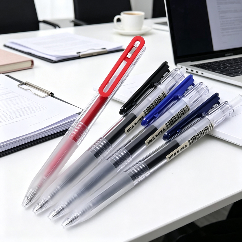 ปากกาเจล MUJI แบบกด ขนาดหัว 0. - Muji Stationery Gel Pen บทวิจารณ์และราคา