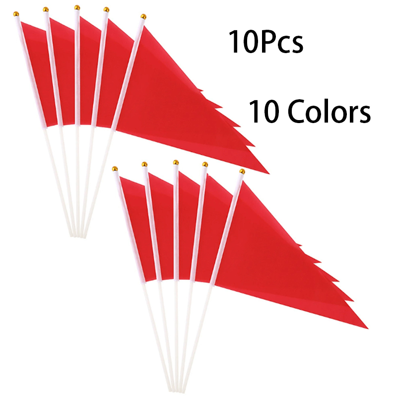 10 ชิ้นที่มีสีสันสามเหลี่ยมธง  - Yard Sign Blank บทวิจารณ์และราคา