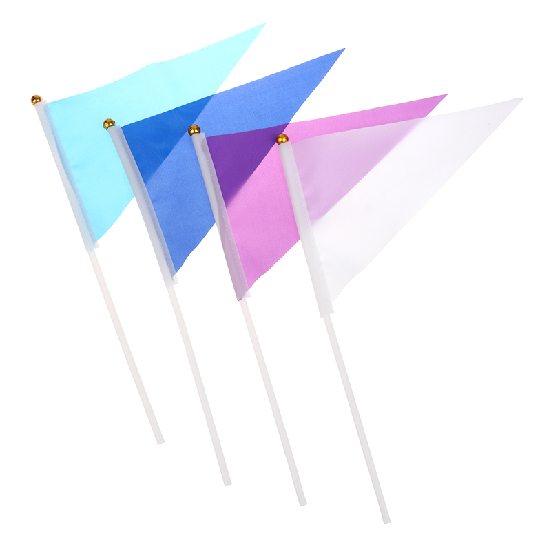 10 ชิ้นที่มีสีสันสามเหลี่ยมธง  - Yard Sign Blank บทวิจารณ์และราคา
