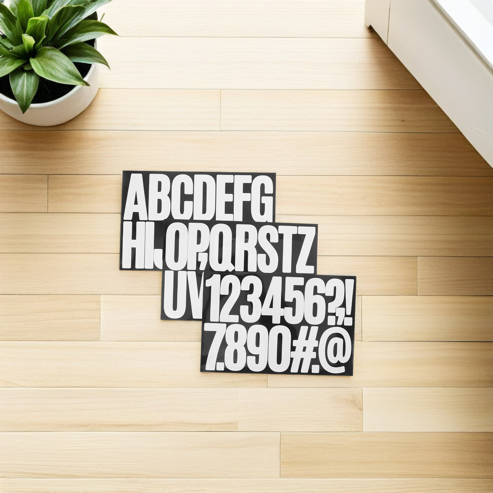 สติกเกอร์ตัวอักษรและตัวเลขสีขา - Yard Sign Blank บทวิจารณ์และราคา
