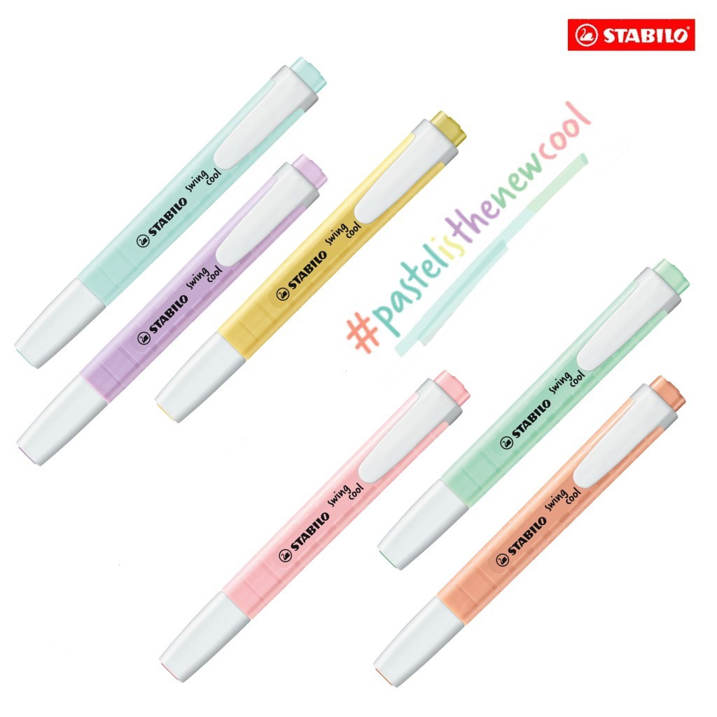 ปากกาไฮไลท์ - STABILO swing co - Stabilo Marker Swing Cool บทวิจารณ์และราคา