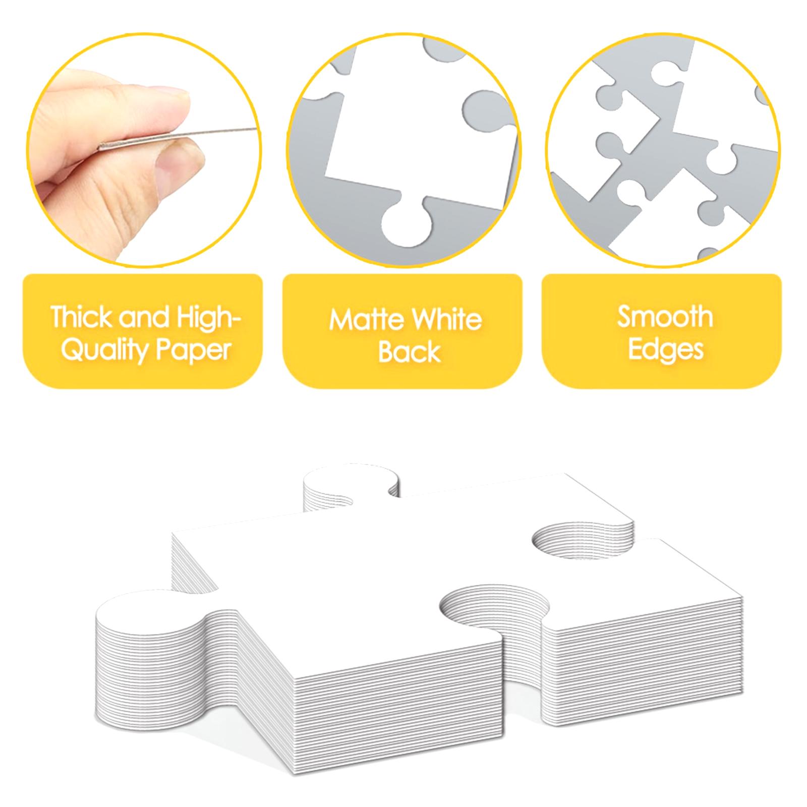 กระดาษแข็งสีขาว จิ๊กซอว์เปล่า  - Puzzle Blank White บทวิจารณ์และราคา