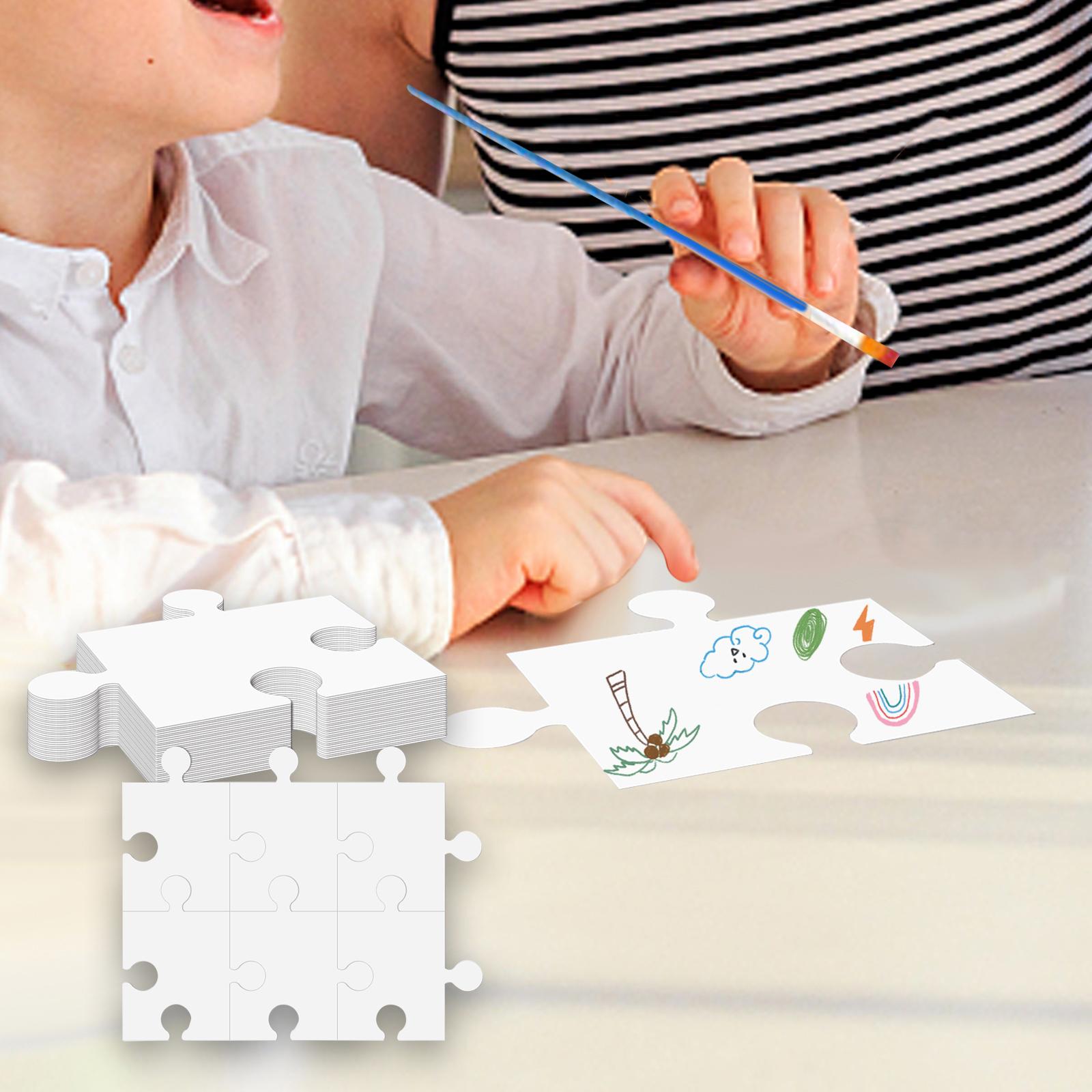 กระดาษแข็งสีขาว จิ๊กซอว์เปล่า  - Puzzle Blank White บทวิจารณ์และราคา