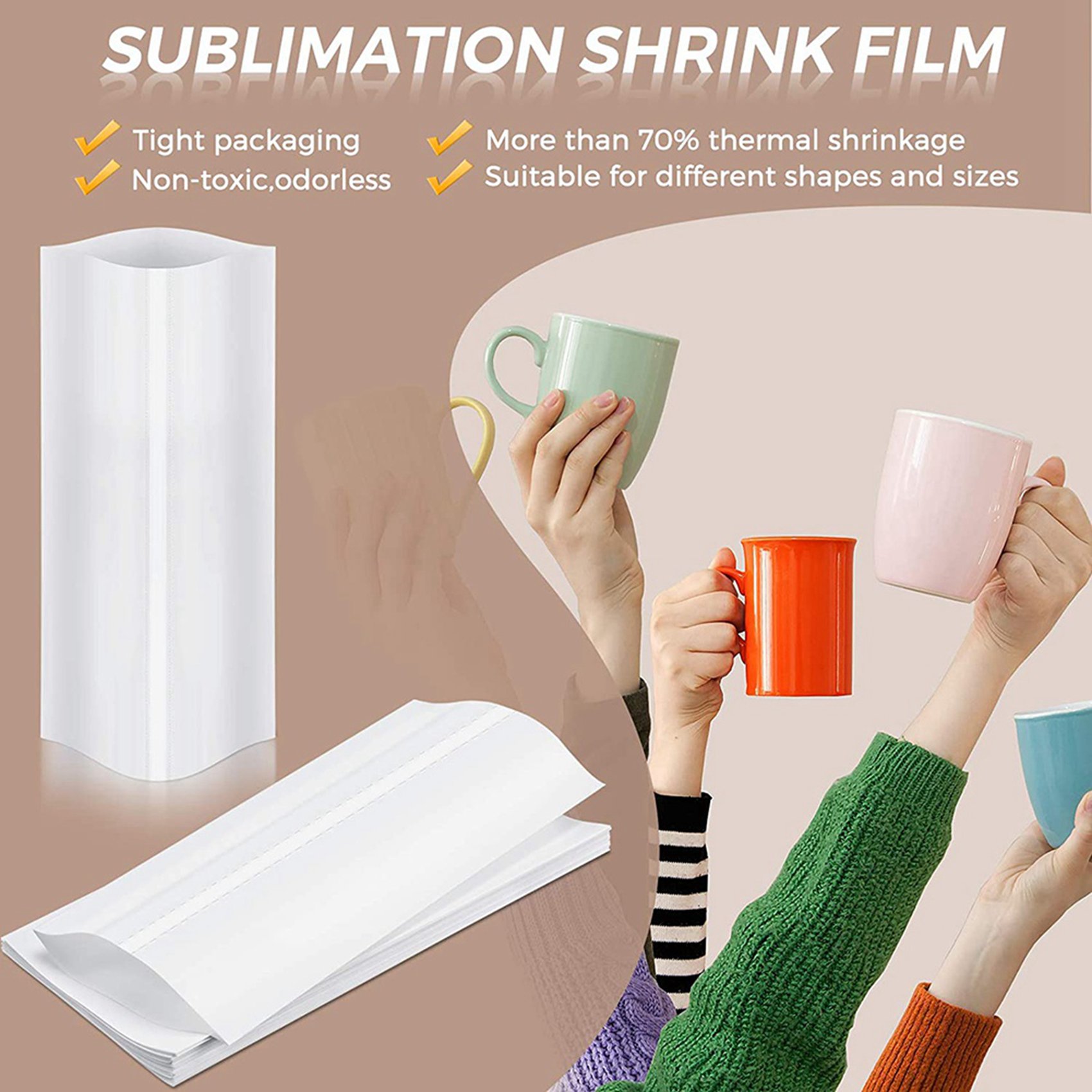 ฟิล์มหดสำหรับงานซับลิเมชัน A74 - Sublimation Mug White บทวิจารณ์และราคา
