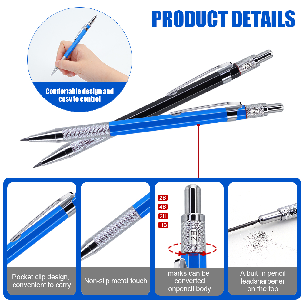 ใหม่ดินสอโลหะหลากสี,2.0 มม.สีด - Staedtler Pencil Lumocolor บทวิจารณ์และราคา