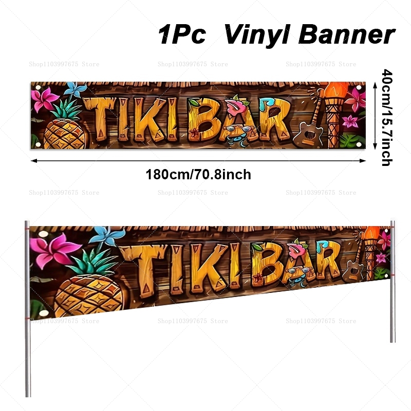 Tiki Barแบนเนอร์Tropical Hawai - Yard Sign Blank บทวิจารณ์และราคา