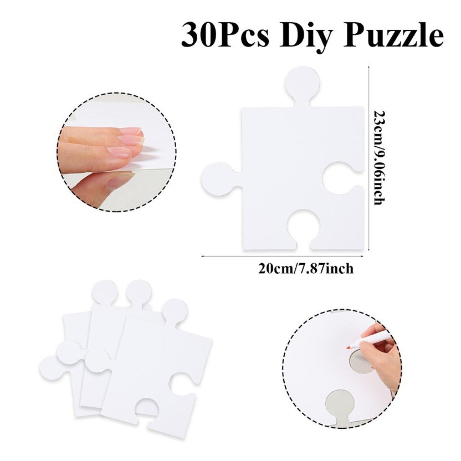 การ์ดปริศนา DIY ชิ้นส่วนกระดาษ - Puzzle Blank White บทวิจารณ์และราคา