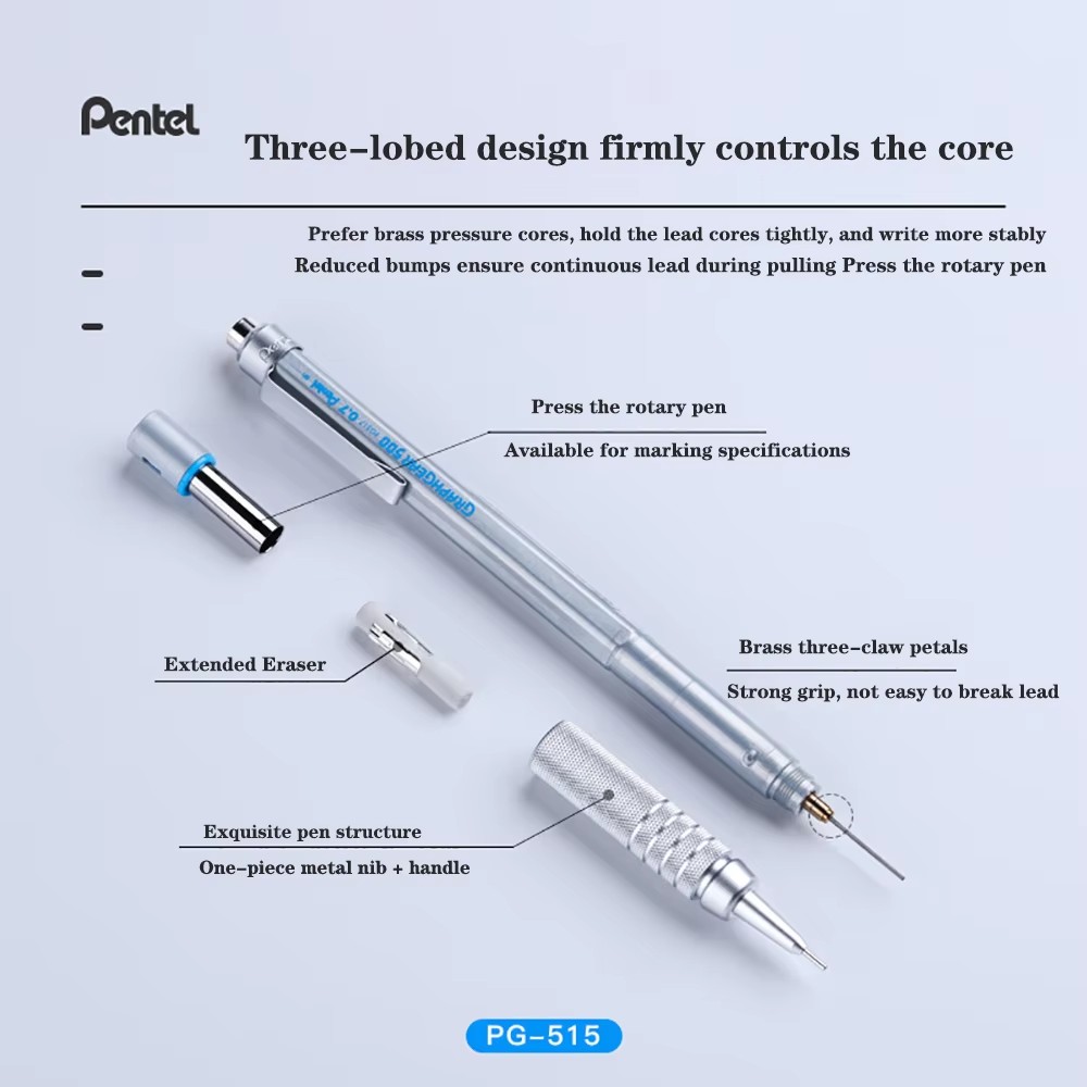 ดินสอกด Pentel Graphgear 500 ส - Pentel Pen Graphgear บทวิจารณ์และราคา